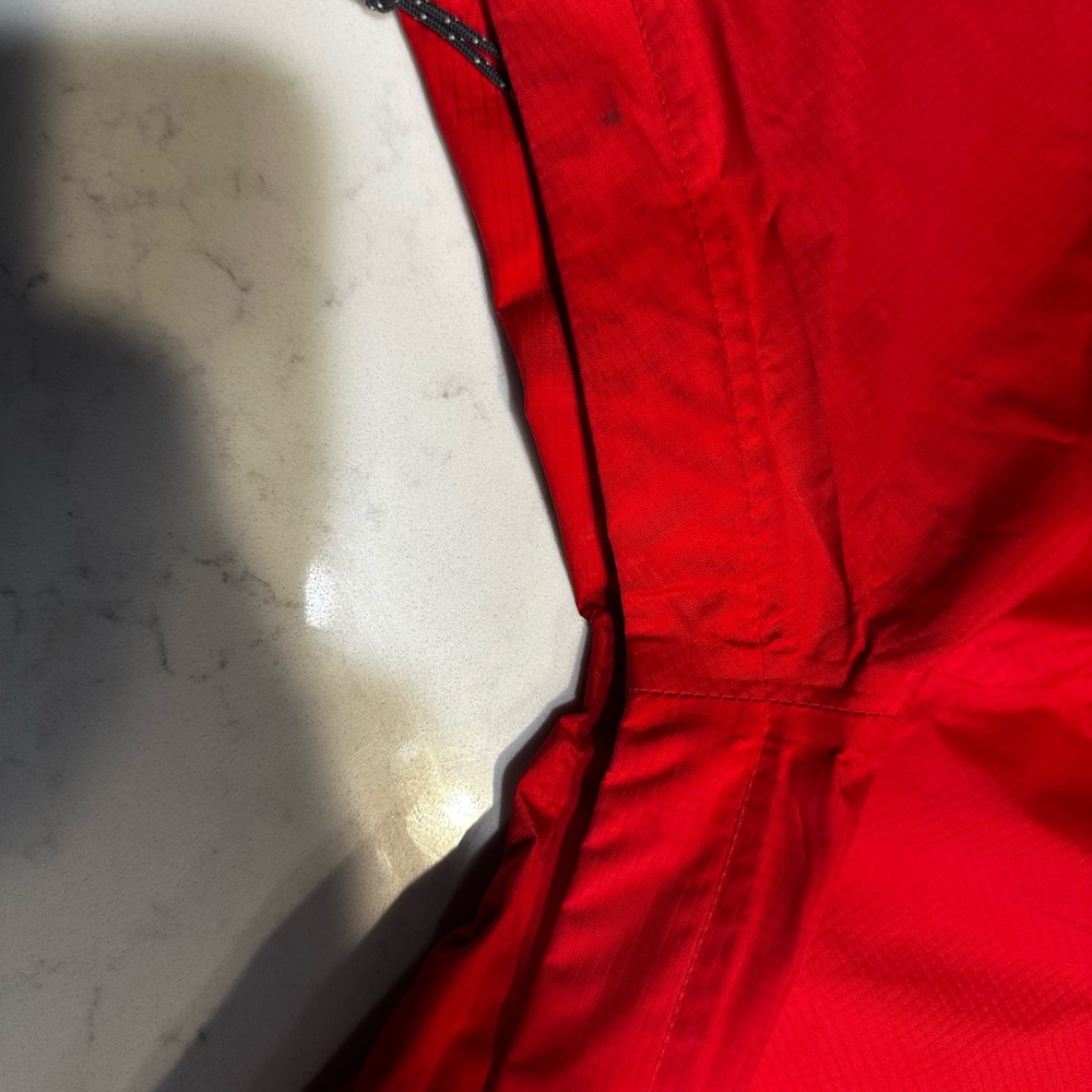 Patagonia Hooded Rain Jacket H2NO Women's XS bright red - Picture 6 of 13